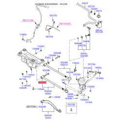 Сайлентблок рычага подвески нижний 55225-26500 Mobis