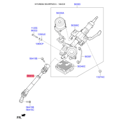 Вал проміжний карданний рульової колонки 56400-3X001 Mobis