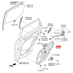 Подъемное устройство для окон левое 83401-2P000 Mobis