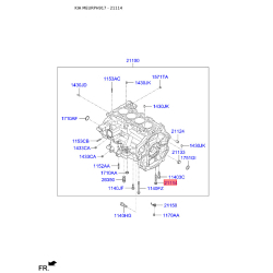 Болт блока цилиндров 21114-2B000 Mobis