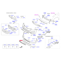 Решітка радіатора 86561-2W000 Mobis