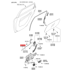 Тяга, замок двери правый 81492-2F000 Mobis