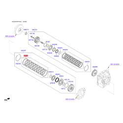 Комплект ламелей, автоматическая коробка передач 45525-2F610 Mobis