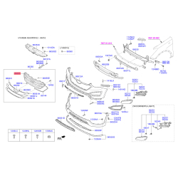 Решетка радиатора 86351-2W050 Mobis