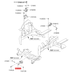 Подушка двигателя 21950-A5000 Mobis