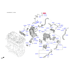 Болт, випускний колектор 15407-10207B Mobis