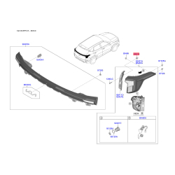 Кріплення ліхтар задній 86910-21010 Mobis