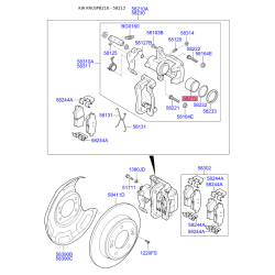 Поршень тормозного суппорта 58213-1Y300 Mobis