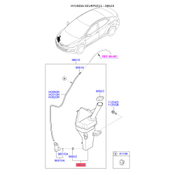 Бачок омывателя 98620-3X000 Mobis