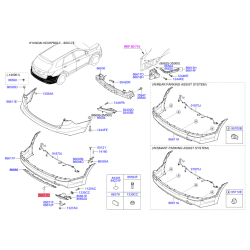 Заглушка бампера 86667-B8000 Mobis