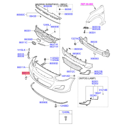 Облицювання / захисна накладка, буфер 86517-1R000 Mobis