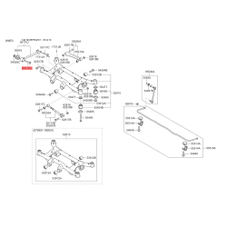 Болт передньої поперечної тяги заднього підрамника 55117-2E000 Mobis