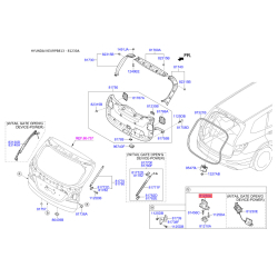 Замок крышки багажника 81230-B8000 Mobis
