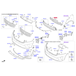 Абсорбер (пена, амортизатор) бампера 86520-C5500 Mobis