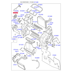 Крышка (корпус или кронштейн) отопителя 97154-1D000 Mobis