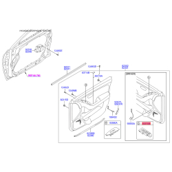 Блок кнопок склопідйомника 93570-2H1109P Mobis
