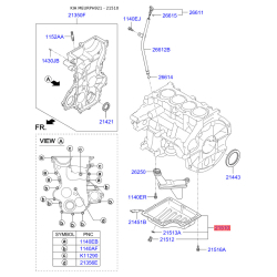 Масляный поддон 21510-03300 Mobis