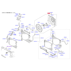 Вентилятор радиатора охлаждения 25380-2P000 Mobis
