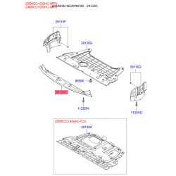 Защита двигателя / поддона двигателя 29120-3K500 Mobis
