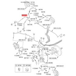 Шланг тормозной правый 58738-1M000 Mobis