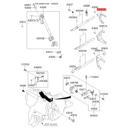 Вилка переключения передач 43862-28000 Mobis