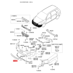 Решетка вентилятора, буфер 86511-1D160 Mobis