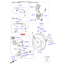 Цилиндр тормозной главный 58510-A7200 Mobis