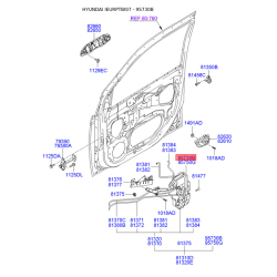 Електропривід замка двері лівий 95735-1C000 Mobis