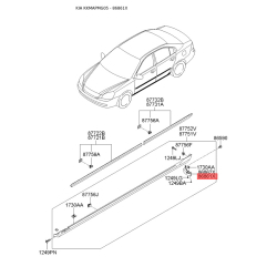 Крепления подкрылка и брызговика левое 86863-2G000 Mobis