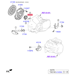 Кришка, вичавний підшипник 41412-02500 Mobis