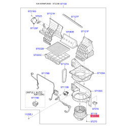 Електродвигун обігрівача 97113-1D000 Mobis