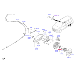 Датчик частоты вращения колеса (ABS) 52751-B8100 Mobis