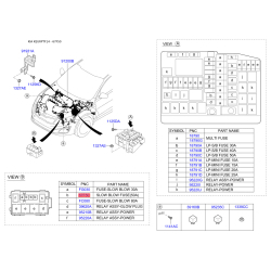 Запобіжники 91850-4A000 Mobis