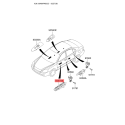 Блок кнопок стеклоподъёмника 93570-2G100T0 Mobis
