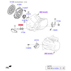 Прокладка, масляный радиатор MF401-17155 Mobis