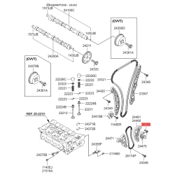 Болт блоку циліндрів 21381-25000 Mobis