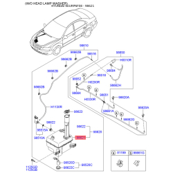 Бачок омывателя 98621-3K100 Mobis