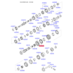 Синхронізатор, ступінчаста коробка передач 43350-28501 Mobis
