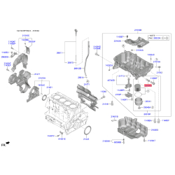Термостат охолоджувальної рідини 25500-2A100 Mobis