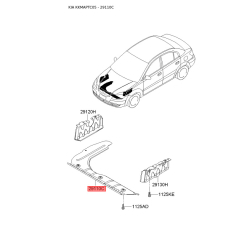 Защита двигателя / поддона двигателя 29110-1G000 Mobis