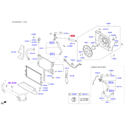 З'єднувальний патрубок, провід охолоджувальної рідини 25329-2K600 Mobis