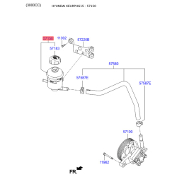 Бачок гідропідсилювача керма (ГПК) 57176-2T000 Mobis