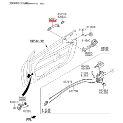 Рама ручки двери 82651-A7010 Mobis