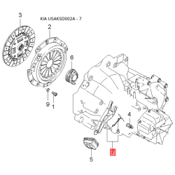 Чохол (пильник) направляючої супорта KH430-33698 Mobis