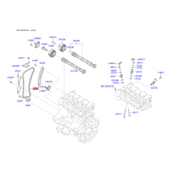 Ланцюг приводу розподільного валу 24321-03170 Mobis