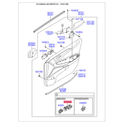 Блок кнопок склопідйомника 93570-3S000RY Mobis