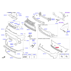 Решетка вентилятора, буфер 86562-B2500 Mobis