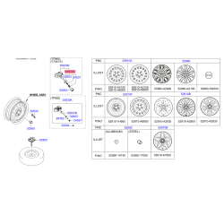 Датчик давления воздуха в шинах 52936-A5100 Mobis