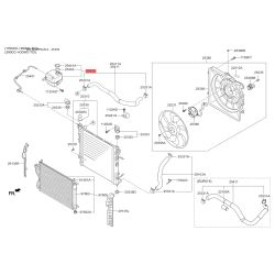 Бачок розширювальний 25430-2S050 Mobis