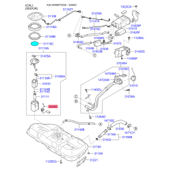 Датчик, запас палива 94460-1M500 Mobis
